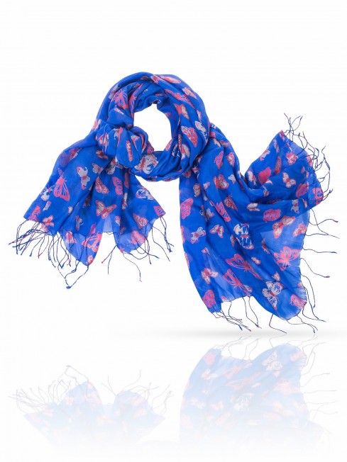 Палантин Женский S20-BUTTFLY/ROYAL.BLUE